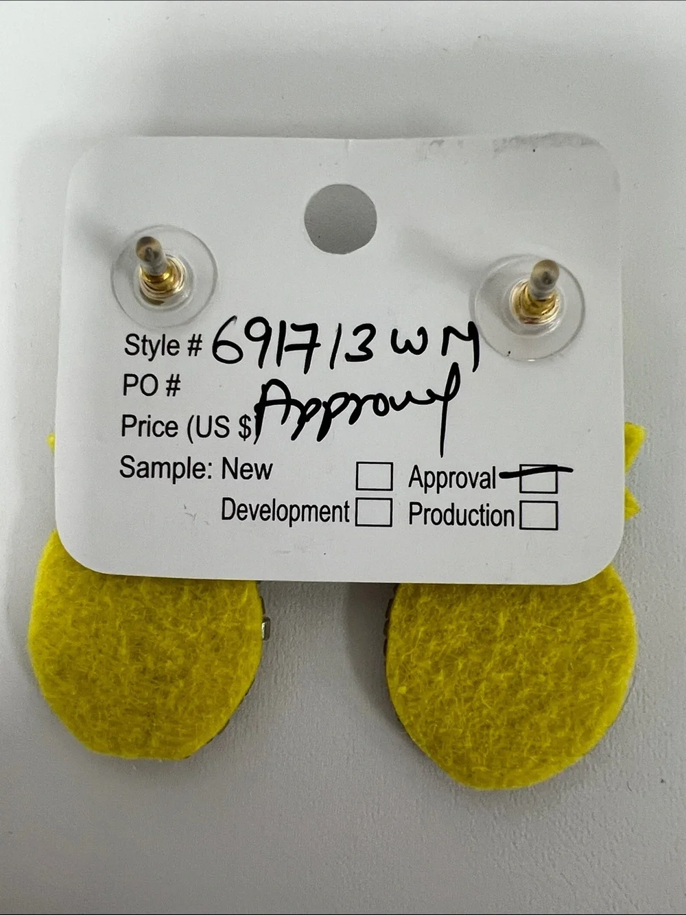 Yellow & Turquoise Beaded Pineapple Drop Earrings